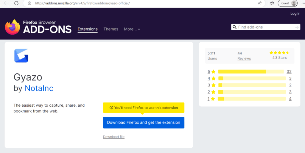 gyazo-firefox-browser-add-on-1024x515-1 أفضل 26 إضافة لمتصفح Firefox للمطورين والمصممين