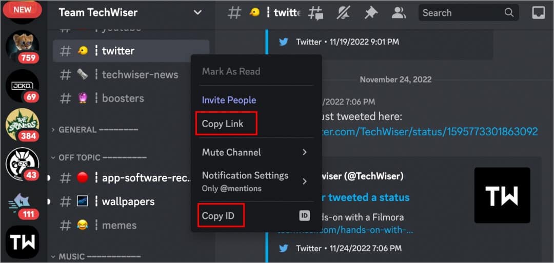 how-to-copy-discord-profile-id-links-6 كيفية نسخ ملف الشخصي والقناة والخادم ومعرف الرسالة والرابط على Discord