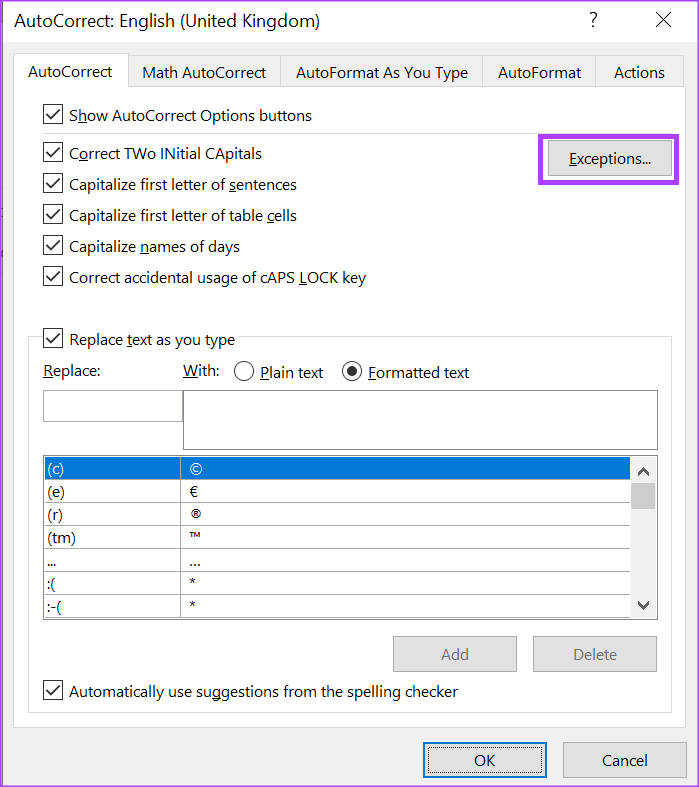 كيفية تمكين وتعطيل الكتابة التلقائية بالأحرف الكبيرة في Microsoft Word - %categories