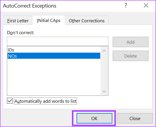 كيفية تمكين وتعطيل الكتابة التلقائية بالأحرف الكبيرة في Microsoft Word - %categories