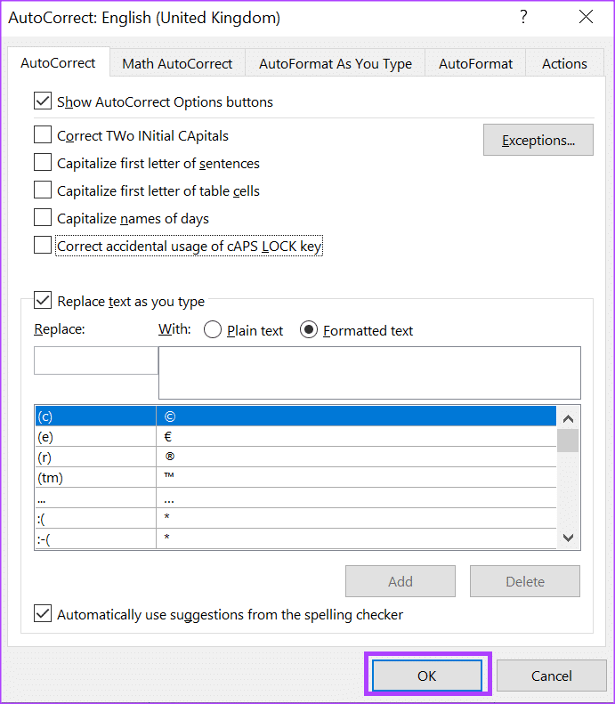 كيفية تمكين وتعطيل الكتابة التلقائية بالأحرف الكبيرة في Microsoft Word - %categories