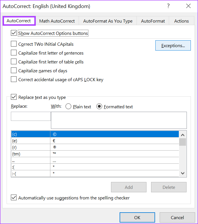 كيفية تمكين وتعطيل الكتابة التلقائية بالأحرف الكبيرة في Microsoft Word - %categories