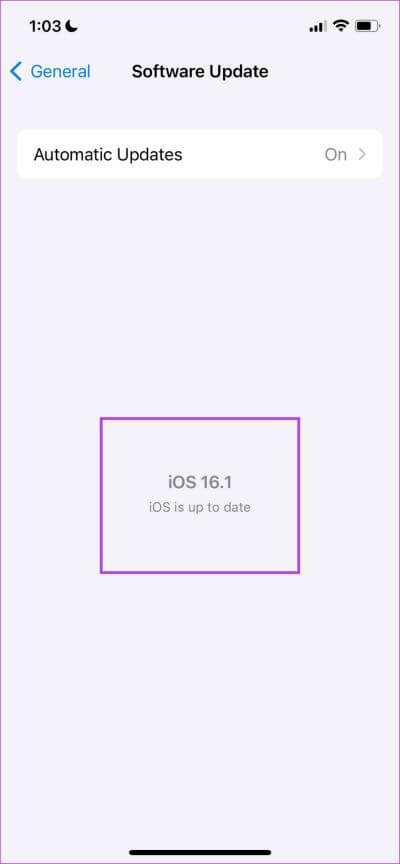 iOS-16-up-to-date 6 طرق لإصلاح عدم اتصال iPhone تلقائيًا بشبكة Wi-Fi