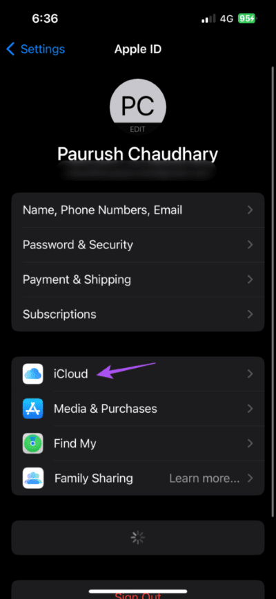 icloud-profile-settings-iphone-473x1024-1 أفضل 8 إصلاحات لعدم تنزيل صور iMessage على iPhone