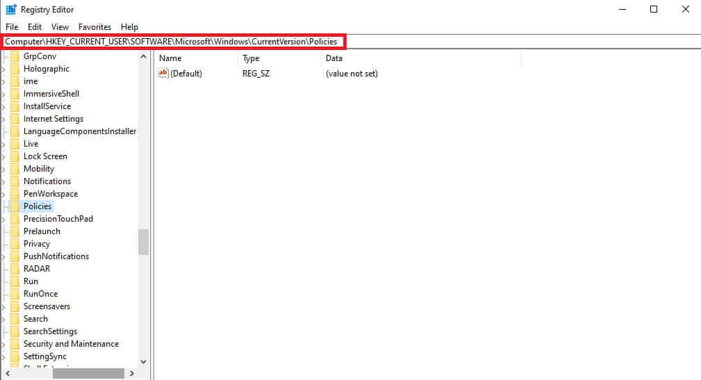 in-the-registry-editor-navigate-to-the-hkey_curre إصلاح خطأ فشل فحص الفيروسات في Google Chrome
