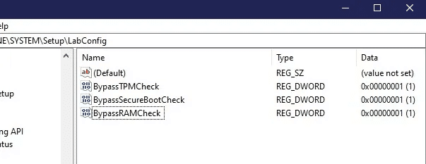 installing-windows-11-on-unsupported-pcs-iso-labconfig-dword-values.jpg كيفية تثبيت Windows 11 على أجهزة الكمبيوتر غير المدعومة (ولماذا لا يجب عليك ذلك)