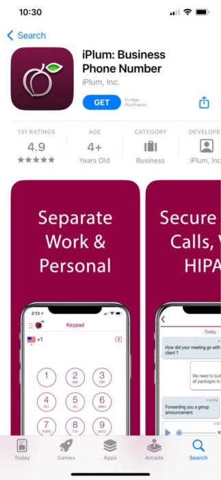 iplum-app-store-1-473x1024-1-e1671714808654 22 من أفضل تطبيقات أرقام الهواتف المزيفة المجانية لـ iPhone