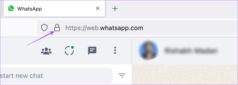lock-icon-whatsapp-web-firefox-768x274-1 أفضل 5 إصلاحات لعدم وجود صوت في WhatsApp للويب على Mac و Windows