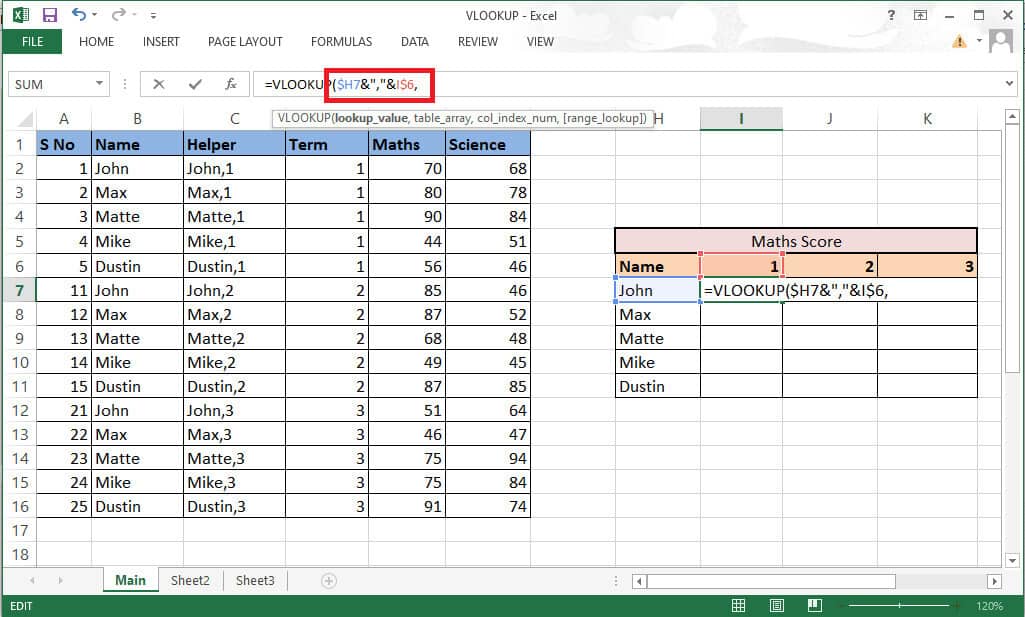 lock-the-rows-and-columns-accordingly-as-we-need-t كيفية استخدام VLOOKUP بمعايير متعددة