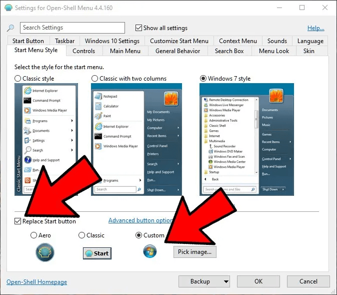 make-windows-10-look-like-windows-7-replace-start-icon-1.jpg كيفية جعل Windows 10 يبدو مثل Windows 7