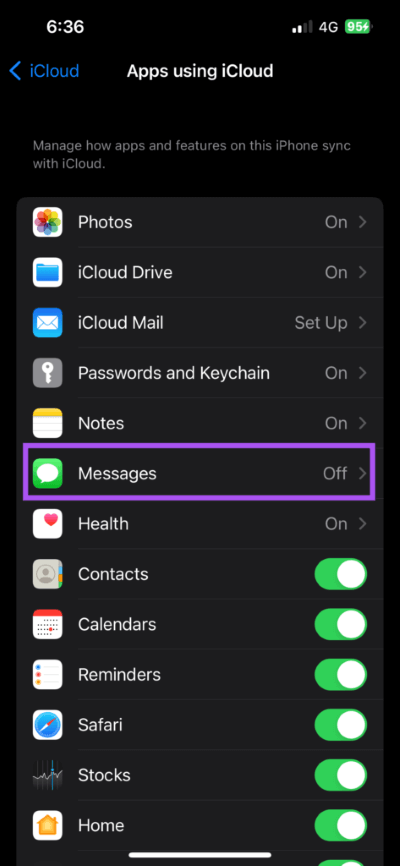 messages-icloud-settings-iphone-473x1024-1 أفضل 8 إصلاحات لعدم تنزيل صور iMessage على iPhone
