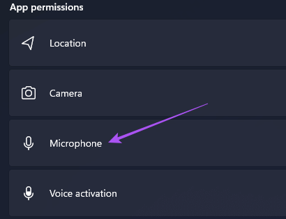 microphone-app-permissions-windows-11 أفضل 5 إصلاحات لعدم عمل الميكروفون في WhatsApp على Windows 11