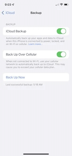 move-data-new-iphone-icloud-backup.jpg كيفية نقل البيانات إلى جهاز iPhone أو iPad جديد
