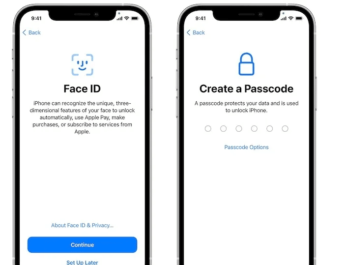 move-data-new-iphone-quick-start-faceID.jpg كيفية نقل البيانات إلى جهاز iPhone أو iPad جديد
