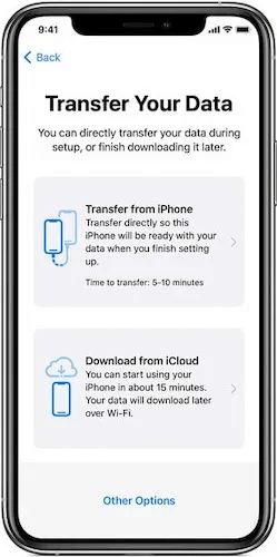 move-data-new-iphone-quick-start-transfer.jpg كيفية نقل البيانات إلى جهاز iPhone أو iPad جديد