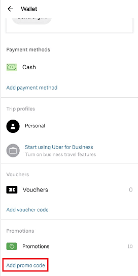 navigate-promotions-and-tap-on-add-promo-code- كيفية إلغاء تحديد العرض الترويجي على Uber Eats