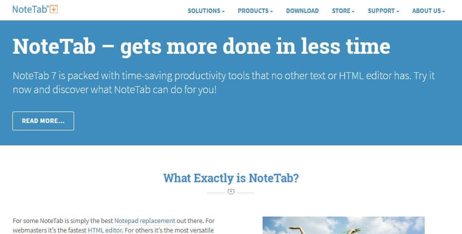 notetab أفضل 30 Code Editor "محرر كود" لـ Windows