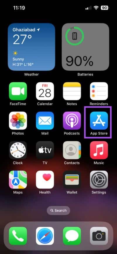 open-app-store-on-iphone-2-473x1024-1 أفضل 5 إصلاحات لعدم عمل معرف الوجه Face ID في WhatsApp على iPhone