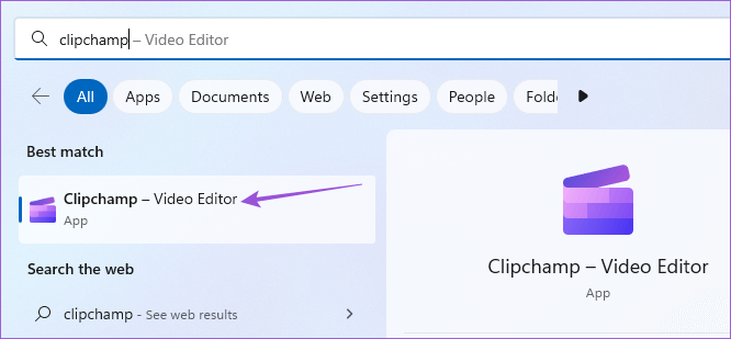 open-clipchamp-on-windows-11-1 أفضل 4 طرق لتسجيل الشاشة بدون Xbox Game Bar على Windows 11