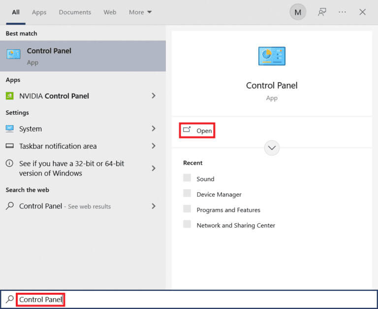 open-control-panel-1 إصلاح خطأ "أنت لست مؤهلاً للتسجيل في Zoom في هذا الوقت"