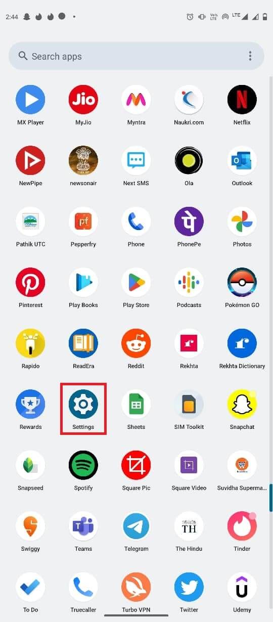 open-settings-from-the-phone-menu إصلاح تنسيق ملف WhatsApp غير مدعوم على Android