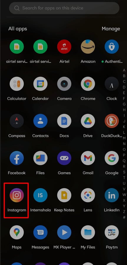 open-your-instagram-app- كيفية تتبع موقع حساب Instagram