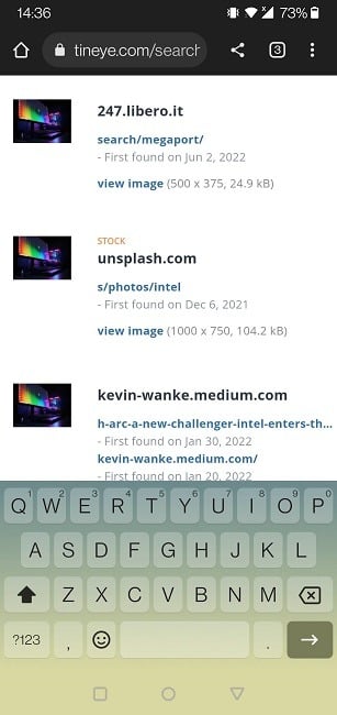 perform-reverse-image-search-android-tineye-results كيفية إجراء بحث عكسي عن الصور من هاتف Android