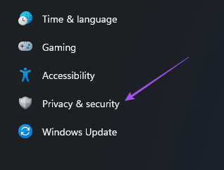 privacy-and-security-win-11 أفضل 5 إصلاحات لعدم عمل الميكروفون في WhatsApp على Windows 11