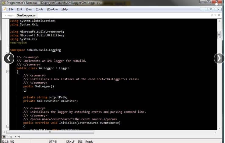 programmers-notepad أفضل 30 Code Editor "محرر كود" لـ Windows