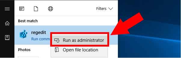 regedit_admin كيفية إعادة تعيين TCP / IP في أنظمة التشغيل Windows و Linux و macOS