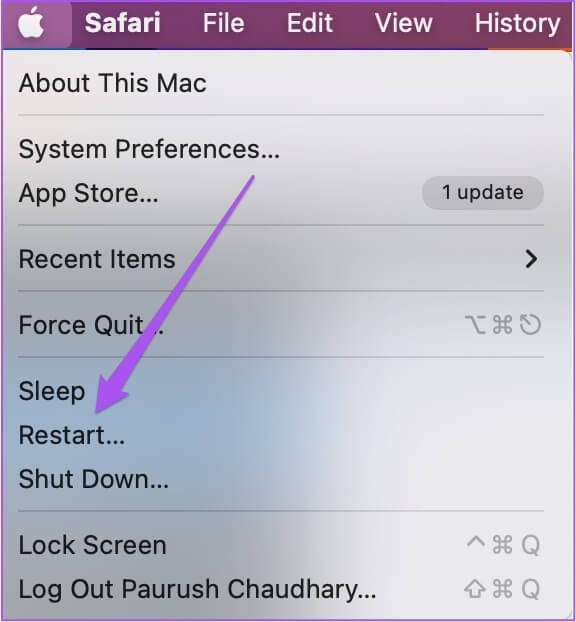 restart-mac-apple-logo-1 أفضل 7 إصلاحات لعدم قدرة على تفريغ سلة المهملات على Mac