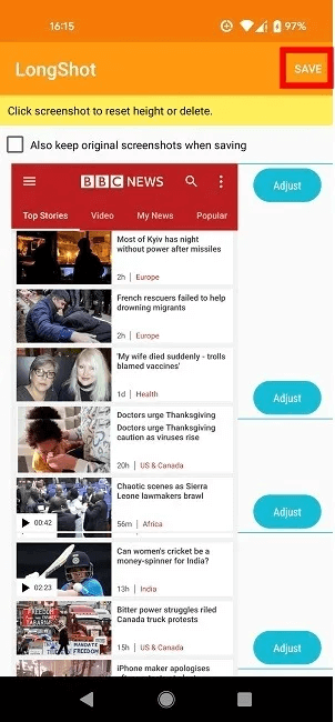 scrolling-screenshots-android-longshot-cleaning-save.jpg كيفية التقاط لقطة شاشة قابلة للتمرير على Android