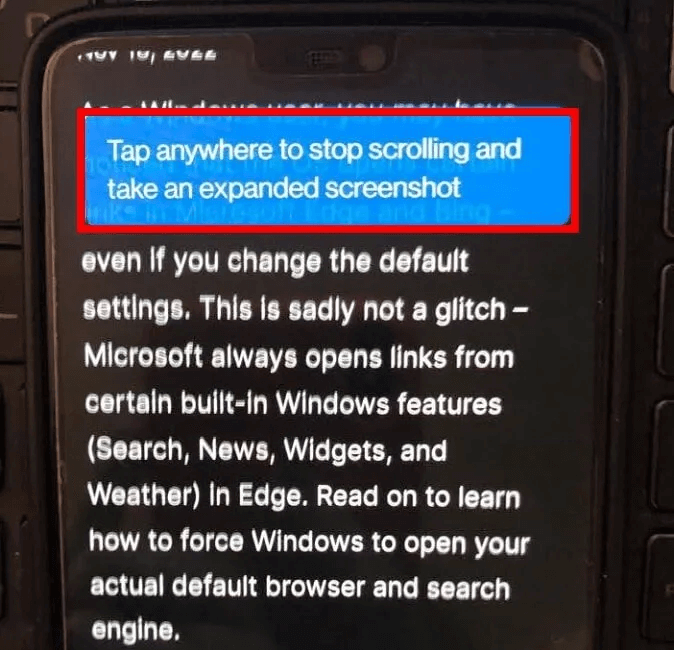 scrolling-screenshots-android-oneplus-tap-to-stop.jpg كيفية التقاط لقطة شاشة قابلة للتمرير على Android