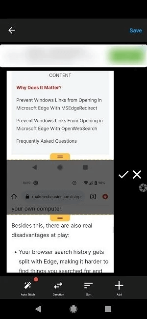 scrolling-screenshots-android-screenmaster-clean-up.jpg كيفية التقاط لقطة شاشة قابلة للتمرير على Android