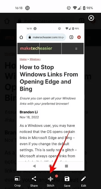 scrolling-screenshots-android-screenmater-stitch.jpg كيفية التقاط لقطة شاشة قابلة للتمرير على Android