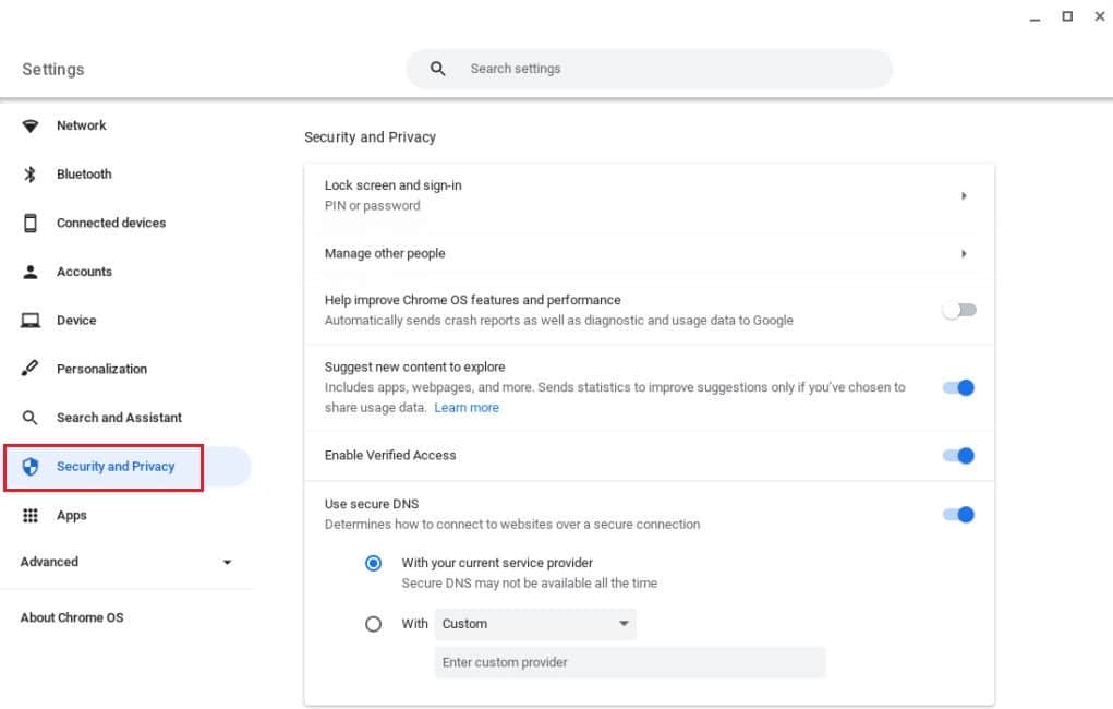 security-and-privacy-in-Chromebook كيفية إلغاء حظر TikTok على كمبيوتر مدرستي