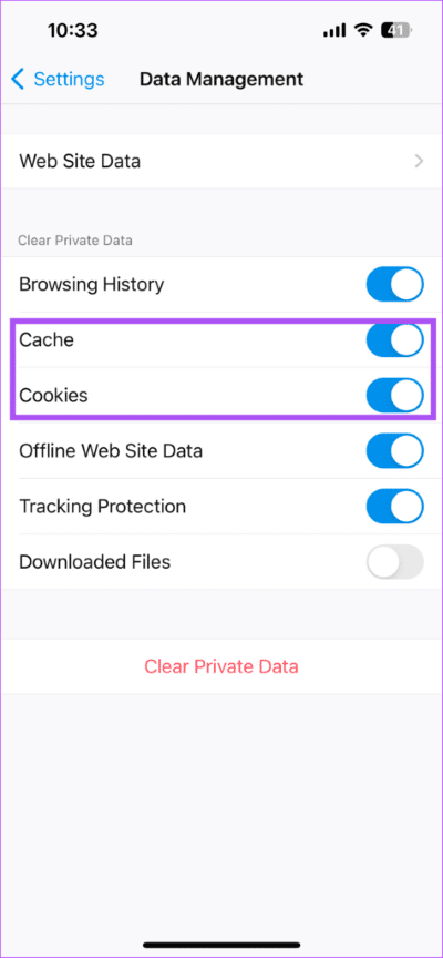 select-cache-and-cookies-firefox-iphone-474x1024-1 كيفية مسح ذاكرة التخزين المؤقت وملفات تعريف الارتباط في Firefox على الويب و iPhone و Android