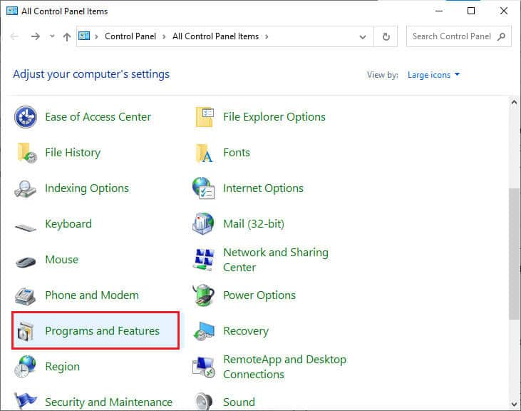 select-programs-and-features إصلاح خطأ "أنت لست مؤهلاً للتسجيل في Zoom في هذا الوقت"
