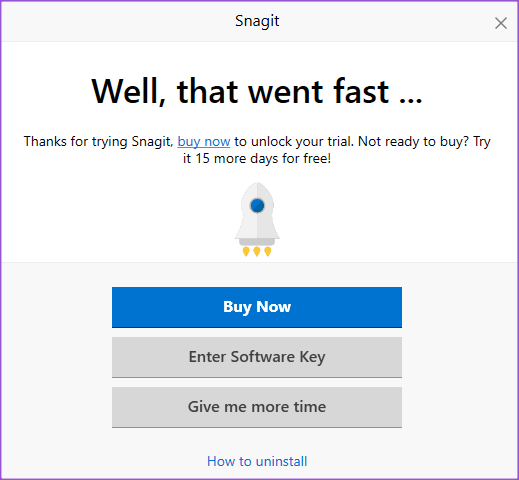 select-subscription-snagit-windows أفضل 4 طرق لتسجيل الشاشة بدون Xbox Game Bar على Windows 11
