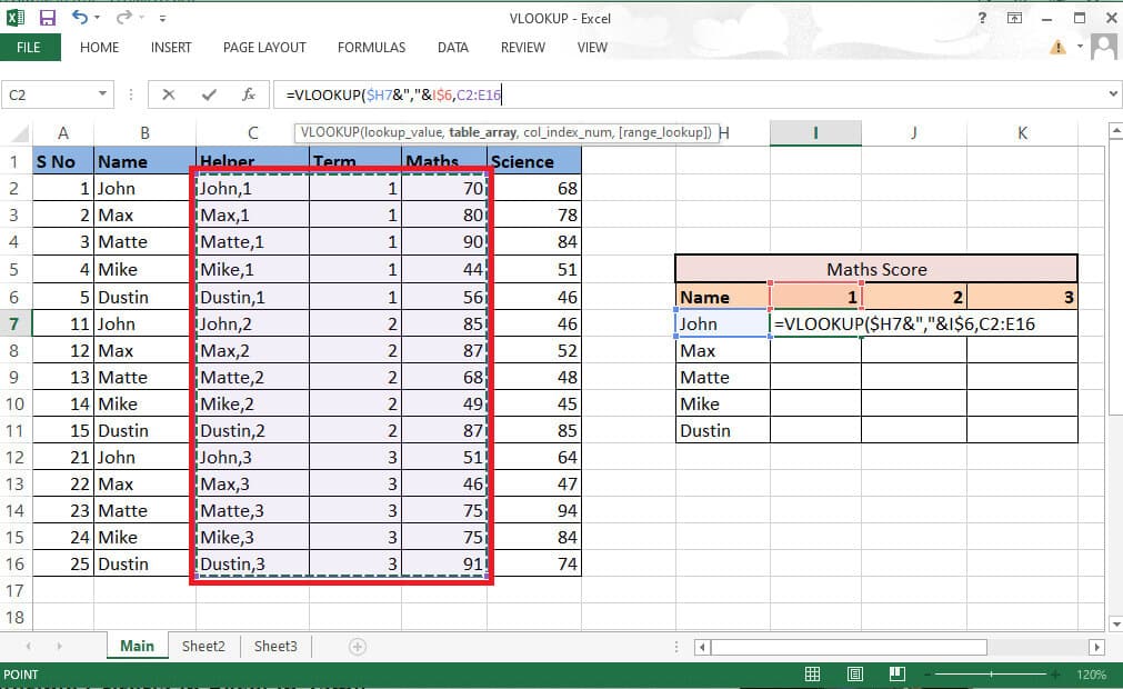 select-the-rows-and-columns-which-contain-the-requ كيفية استخدام VLOOKUP بمعايير متعددة