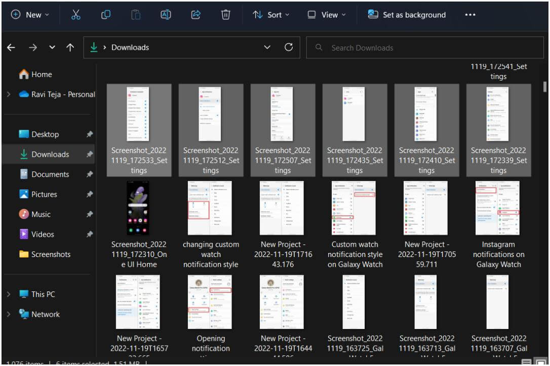selecting-the-files-in-the-file-explorer 4 طرق لإعادة تسمية ملفات متعددة مرة واحدة على Windows 10 و 11