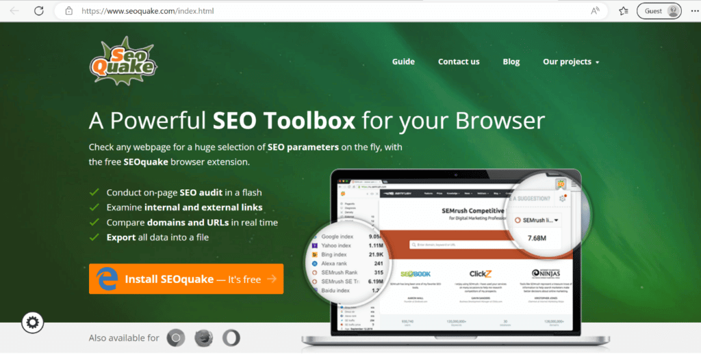 seoquake-web-page-1024x518-1 أفضل 26 إضافة لمتصفح Firefox للمطورين والمصممين