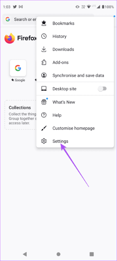 settings-firefox-android-462x1024-1 كيفية مسح ذاكرة التخزين المؤقت وملفات تعريف الارتباط في Firefox على الويب و iPhone و Android