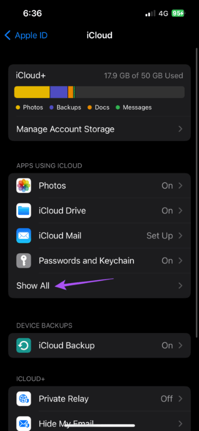 show-all-apps-icloud-settings-iphone-473x1024-1 أفضل 8 إصلاحات لعدم تنزيل صور iMessage على iPhone