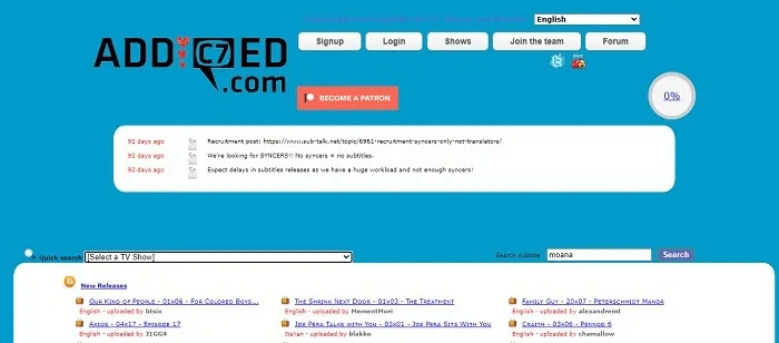 sites-to-download-subtitles-for-movies-and-tv-shows-addic7ed.jpg 12 موقعًا لتنزيل ترجمات الأفلام والبرامج التلفزيونية