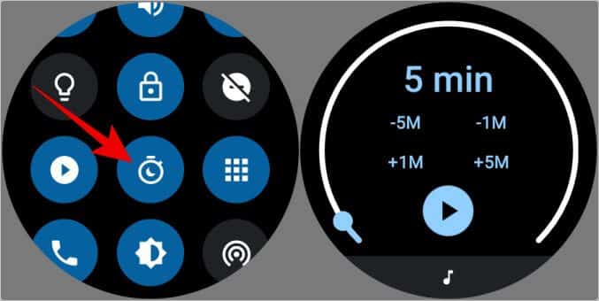 sleep-timer-control-Android-from-Galaxy-Watch كيفية التحكم في هاتف Android الخاص بك باستخدام Galaxy Watch / WearOS