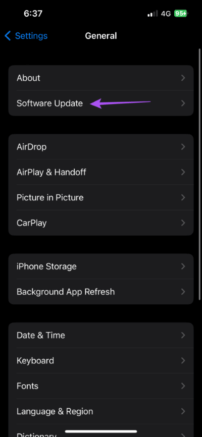 software-update-general-settings-iphone-2-473x1024-1 أفضل 8 إصلاحات لعدم تنزيل صور iMessage على iPhone