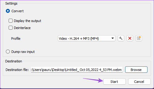 start-screen-recording-vlc-windows أفضل 4 طرق لتسجيل الشاشة بدون Xbox Game Bar على Windows 11