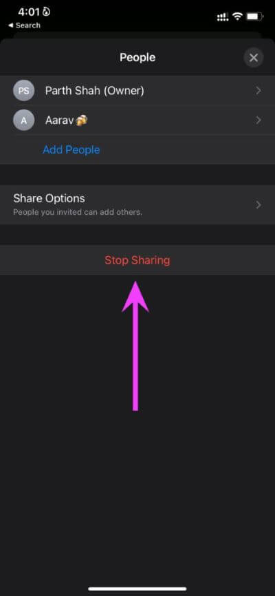 stop-sharing-list-473x1024-1 كيفية التعاون في Apple Reminders على iPhone و iPad