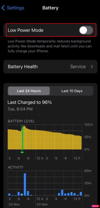 switch-off-low-power-mode-493x1024-1-e1671710524302 كيفية إصلاح مشاركة موقعي على iPhone باللون الرمادي